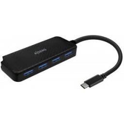 Aisens Hub USB 3.1 USB-C, USB-C/M-4x Tipo A/H, Negro, 15cm