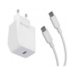 Muvit MCPAK0044 cargador de dispositivo móvil Universal Blanco Corriente alterna Interior