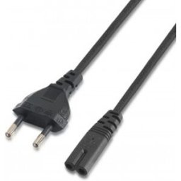 Aisens A132-0173 cable de transmisión Negro 1,5 m CEE7/7 C7 acoplador