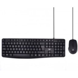 Ewent EW3006 Teclado USB QWERTY Español - Negro