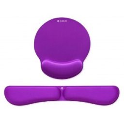 Subblim Pack Ergo Memoryflex – Conjunto de alfombrilla para ratón y reposamuñecas para teclado Púrpu