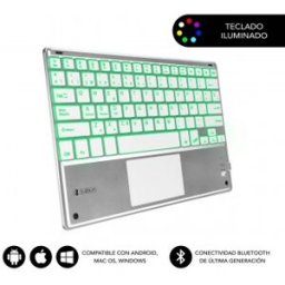 Teclado Compacto Inalámbrico por Bluetooth Subblim SMBT50 - Plata