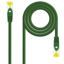 Nanocable Cable de red latiguillo RJ45 LSZH Cat.6A SFTP AWG26, Verde, 1.0 m