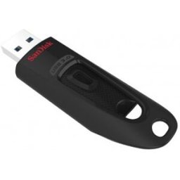 SanDisk Ultra, 128 GB, 3.0 (3.1 Gen 1), Conector USB Tipo A, Deslizar, Negro