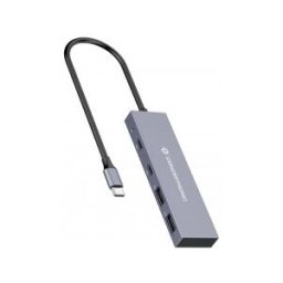 Conceptronic HUBBIES13G hub de interfaz USB 3.2 Gen 2 (3.1 Gen 2) Type-C 10000 Mbit/s Gris
