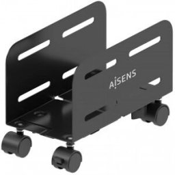 Aisens Soporte Metálico Ajustable de Suelo para CPU, Negro