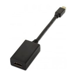 Aisens A125-0137 adaptador de cable de vídeo 0,15 m Mini DisplayPort HDMI Negro