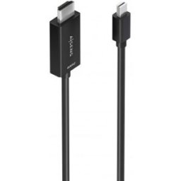 Aisens Cable conversor MINI DP a HDMI 4K@60Hz, MINI DP/M-HDMI/M, Negro, 1.5m