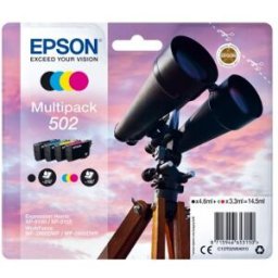 502, Epson, Negro, Cian, Magenta, Amarillo, WorkForce WF-2860DWF, WF-2865DWF Expression Home X