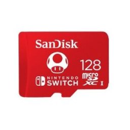 SanDisk SDSQXAO-128G-GNCZN, 128 GB, MicroSDXC, 100 MB/s, 90 MB/s, Class 3 (U3), Rojo, Blanco