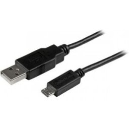 StarTech.com Cable Corto Micro USB de 15cm, 0,15 m, USB A, Micro-USB B, 2.0, Macho/Macho, Negro