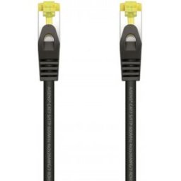 Aisens Cable De Red Latiguillo RJ45 LSZH Cat.7 600 MHz S/FTP PIMF AWG26, Negro, 1.0 m
