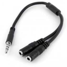 StarTech.com 3.5mm 4 Pin to 2x 3 Pin 3.5mm Headset Splitter Adapter - Separador de audio - 28 CAA -