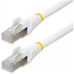 StarTech.com Cable de 1,5m de Red Ethernet CAT6a - Blanco - Low Smoke Zero Halogen (LSZH) - 10GbE -
