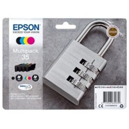 Multipack 4-colours 35 DURABrite Ultra Ink, Epson, Negro, Cian, Magenta, Amarillo, WorkForce P