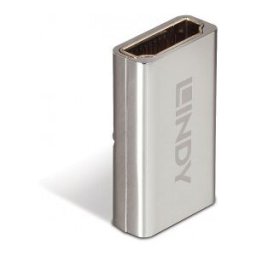Lindy 41511 cambiador de género para cable HDMI 2.1 Plata