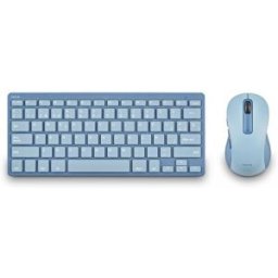 Ngs FANTASY (QUERTY, ES) teclado Ratón incluido Universal RF Wireless + Bluetooth QWERTY Español Azu