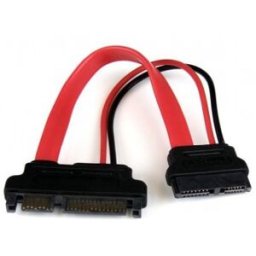 StarTech.com Adaptador Cable SATA 15cm Slimline Línea Delgada a SATA con Alimentación Corriente - He