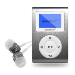 Sunstech MP3 Dedalo II 8Gb micro USB, Reproductor de MP3, 8 GB, 3.5mm, Radio FM, Gris, Auriculares i