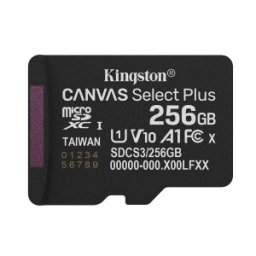 Kingston Technology 256GB micSDXC Canvas Select Plus Gen3 150R A1 (Adaptador de SD no incluido)