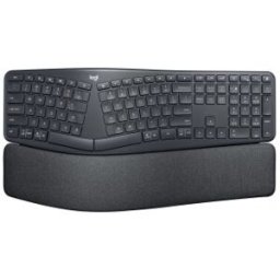 Logitech Ergo K860 for Business - Teclado RF Wireless + Bluetooth - Español - Grafito