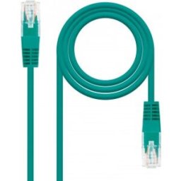 Nanocable Cable Red Latiguillo RJ45 CAT.6 UTP AWG24, Verde, 30 cm