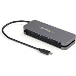 Startech.C StarTech hub de interfaz USB 3.2 Gen 1 (3.1 Gen 1) Type-C 5000 Mbit/s Negro, Gris