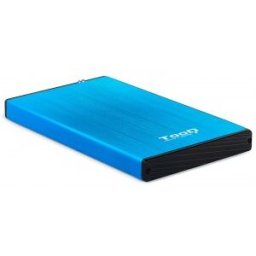 TooQ TQE-2527BL Caja de disco duro (HDD) Negro, Azul 2.5
