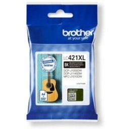 Brother LC-421Y Cartucho de tinta de alto rendimiento - Negro - (Original)