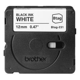 Brother BTAG-231 cinta para impresora de etiquetas Negro sobre blanco