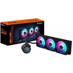 Gigabyte Refrigeración líquida AIO AORUS WATERFORCE II 360 para CPU - 3 ventiladores ARGB de 120 mm,