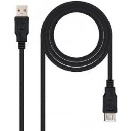 Nanocable CABLE USB 2.0 A/M-A/H 3M NEGRO