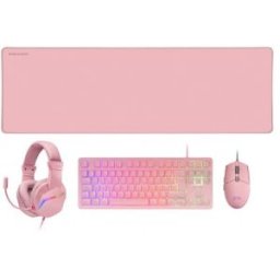 Pack Gaming Mars Gaming MCP-RGB3P/ Teclado RGB + Ratón Óptico + Alfombrilla XXL + Auriculares Españo