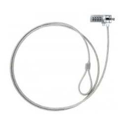 TooQ TQCLKC0015 Cable antirrobo - Plata - 1,5 m