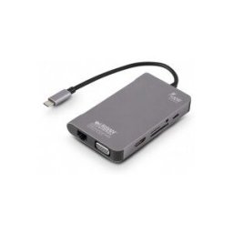 Urban Fact Mobile docking station usb-c – dual screen (vga / hdmi) – 100w – 3 x usb 3.1 – rj45 gigabit – jack 3