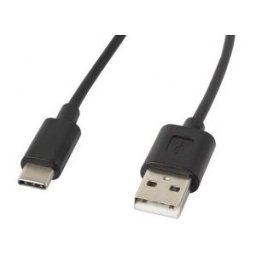 Lanberg CABLE USB MACHO A USB TIPO-C MACHO CA-USBO-10CC-0018-BK - NEGRO - 1.8 METROS