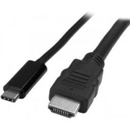 Startech.C Cable Adaptador USB-C a HDMI - 2m - 4K a 30Hz, USB C, HDMI, Masculino, Masculino, Negro, 0 - 45 ºC