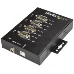 StarTech.com Adaptador Industrial USB a 4 Puertos Serie DB9 RS232 RS422 RS485 con Protección ESD de