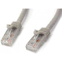 StarTech.com Cable de 0,5m Gris de Red Gigabit Cat6 Ethernet RJ45 sin Enganche - Snagless, RJ-45, RJ