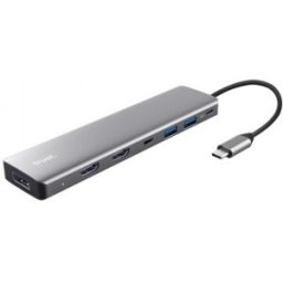 Trust 25661 hub de interfaz USB Tipo C Aluminio