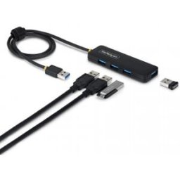 StarTech.com Hub USB-A de 4 Puertos - 5 Gbps - Ladrón USB Alimentado por el Bus USB - Concentrador d