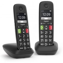 Siemens Gigaset E290 Duo Teléfono DECT/analógico Identificador de llamadas Negro