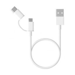 Xiaomi Mi 2-in-1 USB Cable (Micro USB to Type C) 100cm cable USB 1 m USB 2.0 USB A Micro-USB B Blanc