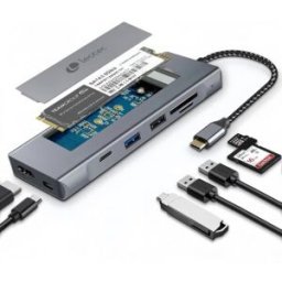 Leotec Docking Station 8 en 1 con ranura M.2 para SSD