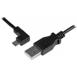 StarTech.com Cable de 0,5m Micro USB Acodado a la Izquierda para Carga y Sincronización de Smartphon