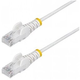 StarTech.com Cable de Red Ethernet CAT6 Delgado sin Enganches Blanco de 50cm - Cable RJ45 Snagless S