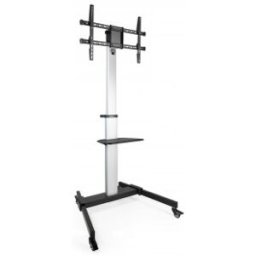 TooQ Hera Soporte de Suelo de Aluminio con Ruedas para Pantalla 37"-86