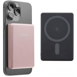 Intenso Batería Externa Magnética MW10000 10000 mAh – Compatible con MagSafe, Carga Inalámbrica 15W,