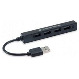 Conceptronic HUBBIES05B hub de interfaz USB 2.0 480 Mbit/s Negro