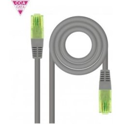 Nanocable Cable de Red Latiguillo RJ45 CAT.6 UTP AWG26 CCA, Gris, 30 m